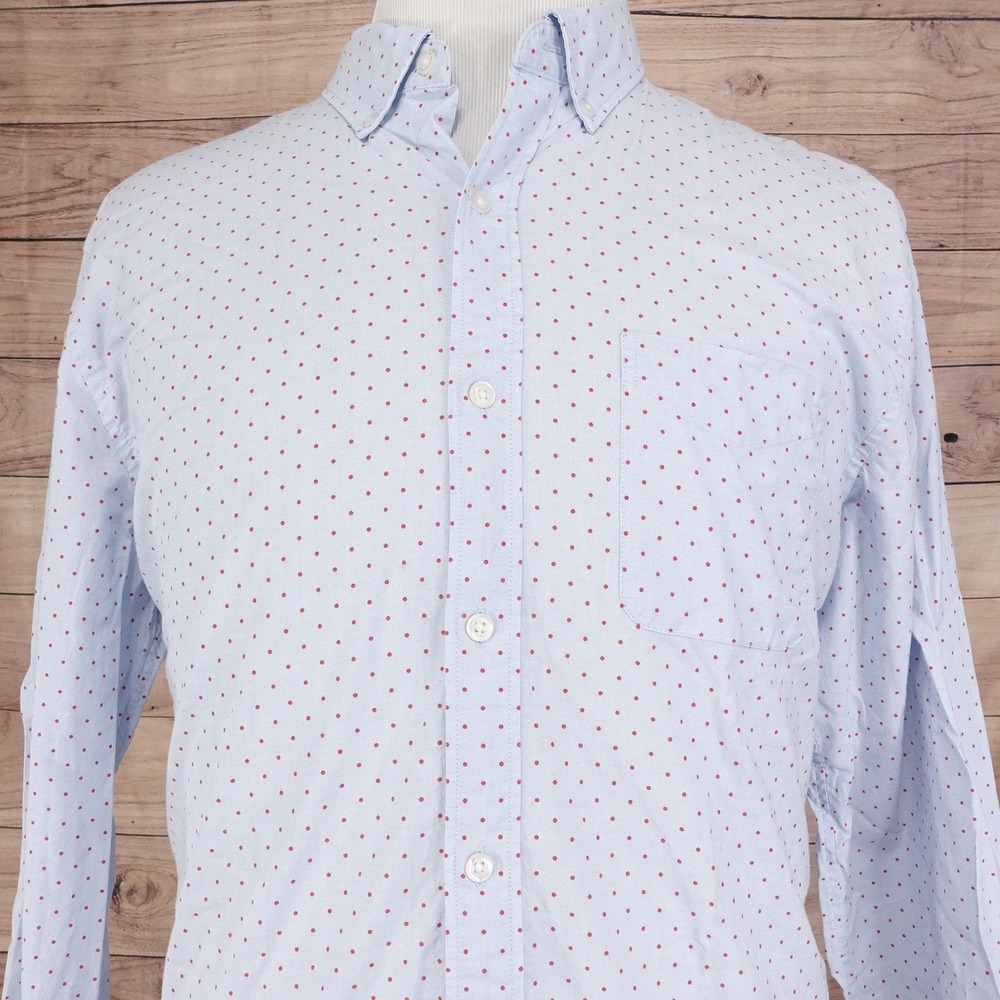 Bonobos Shirt Mens XL Stretch Standard Fit Button Up Long Sleeve Polka Dot